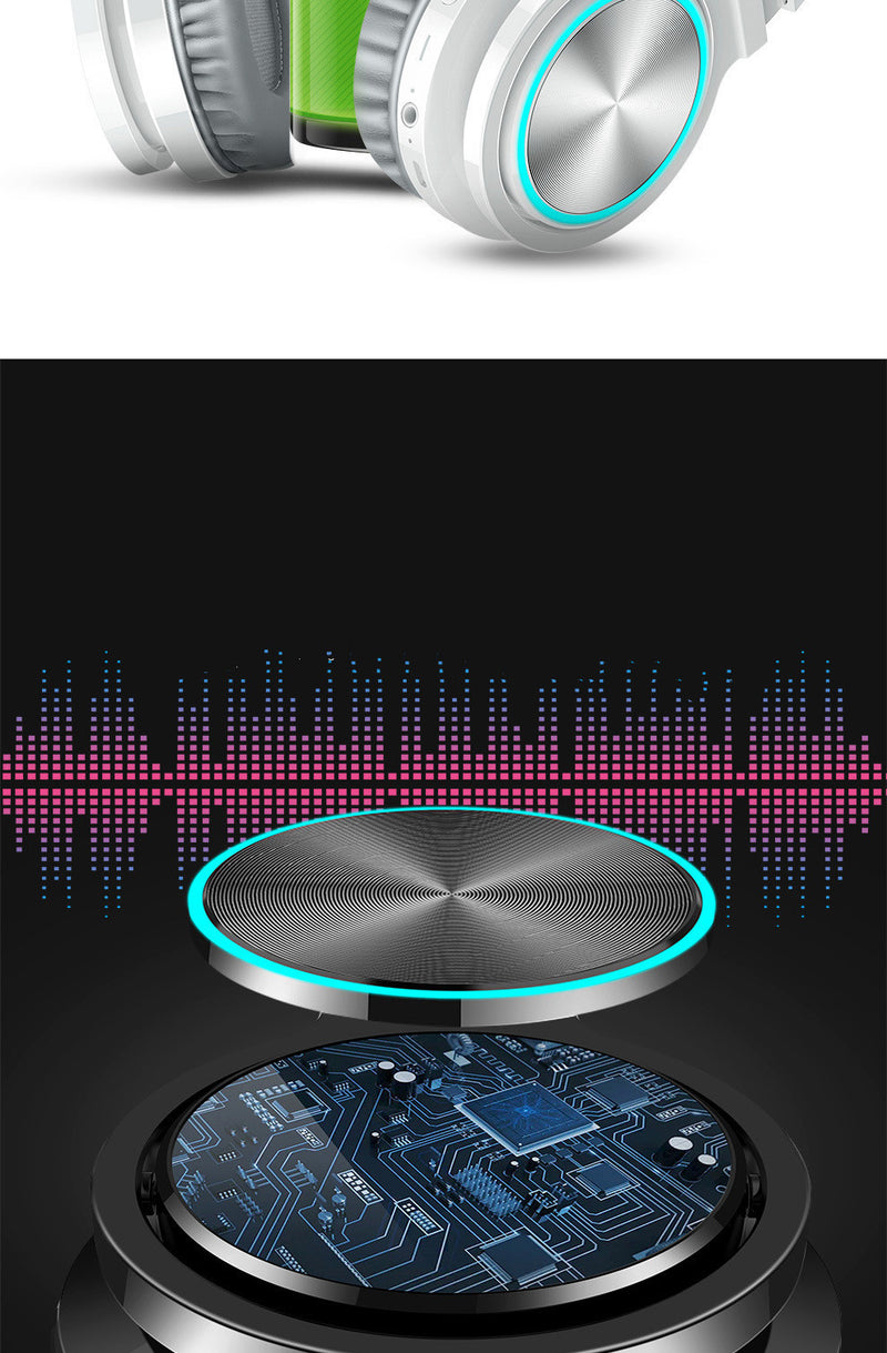 Wireless Bluetooth Headset B12 - Foldable Over-Ear Headphones with 10m Range