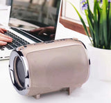 Wireless Bluetooth Subwoofer Speaker - Portable Metal Sound System with Card Reader & Radio