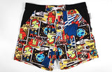 Men's Printed Swim Shorts - Loose Fit Beach Boxer Swimwear Plus Size