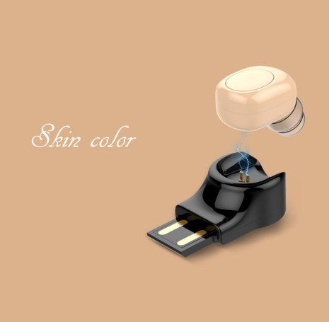 Ultra-Compact Wireless Bluetooth Earbud - Invisible Mini Stereo Headphone with Magnetic Charging