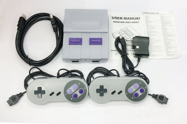 Retro Gaming Console - Classic 8-Bit TV Game System with Built-in Games