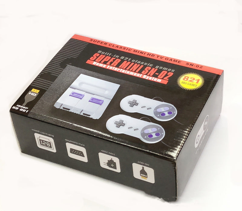 Retro Gaming Console - Classic 8-Bit TV Game System with Built-in Games