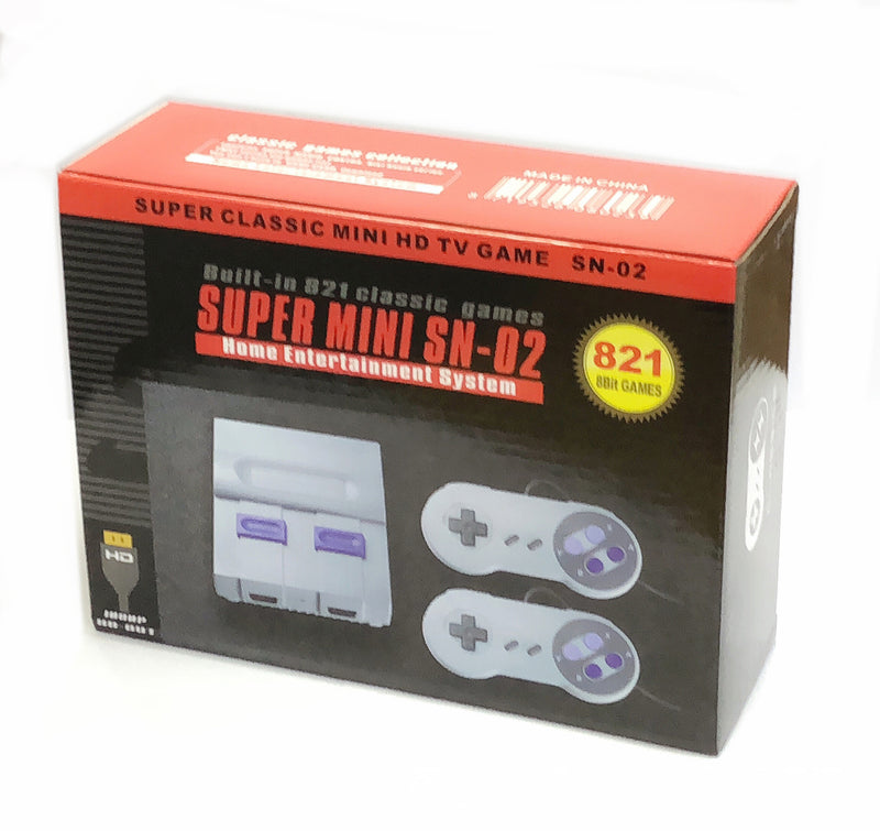 Retro Gaming Console - Classic 8-Bit TV Game System with Built-in Games