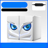Compact Desktop Bluetooth Sound Bar Speakers - LED Gaming Audio System