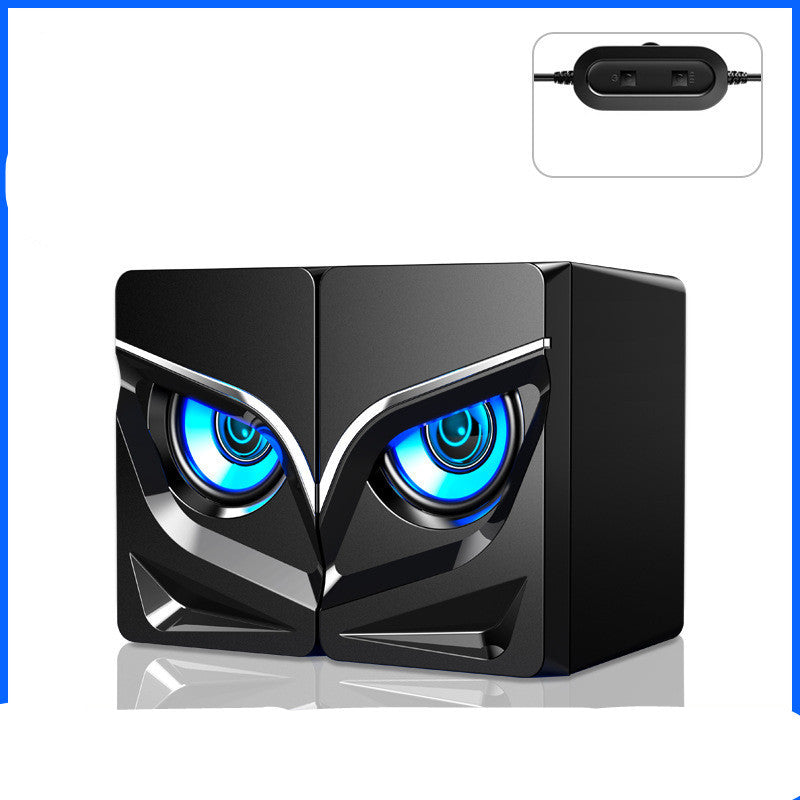 Compact Desktop Bluetooth Sound Bar Speakers - LED Gaming Audio System