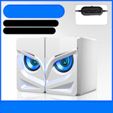 Compact Desktop Bluetooth Sound Bar Speakers - LED Gaming Audio System