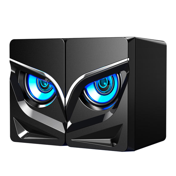Compact Desktop Bluetooth Sound Bar Speakers - LED Gaming Audio System
