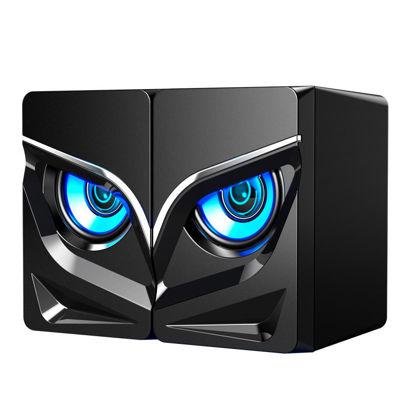 Compact Desktop Bluetooth Sound Bar Speakers - LED Gaming Audio System