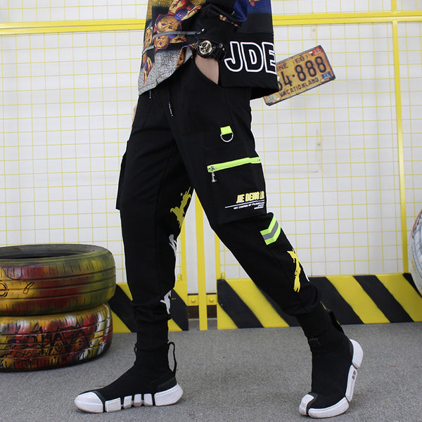 Relaxed Fit Cargo Overalls - Men's Versatile Workwear Pants