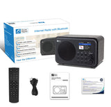 Wireless WiFi Internet Radio Speaker - Portable Wood Bluetooth Audio Player