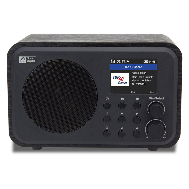 Wireless WiFi Internet Radio Speaker - Portable Wood Bluetooth Audio Player