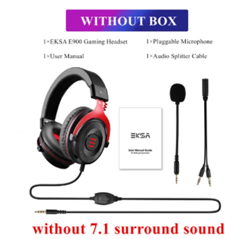 Professional Gaming Headset with Desktop Microphone - E900pro Wired Audio Set