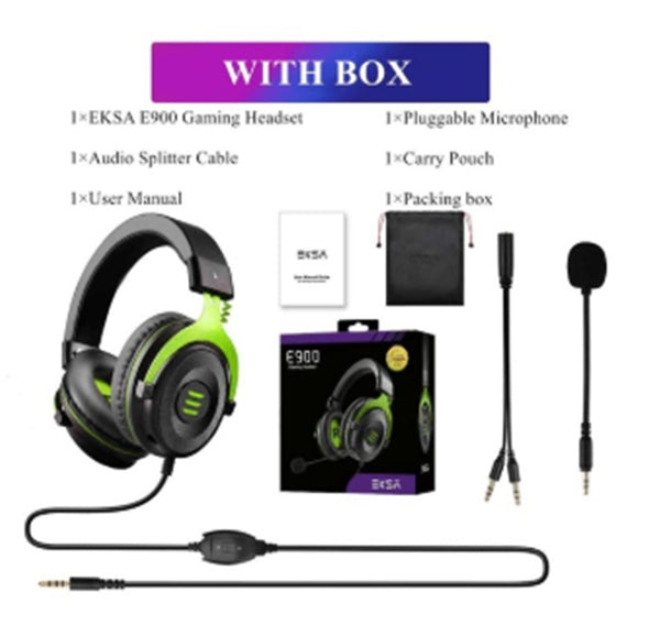 Professional Gaming Headset with Desktop Microphone - E900pro Wired Audio Set