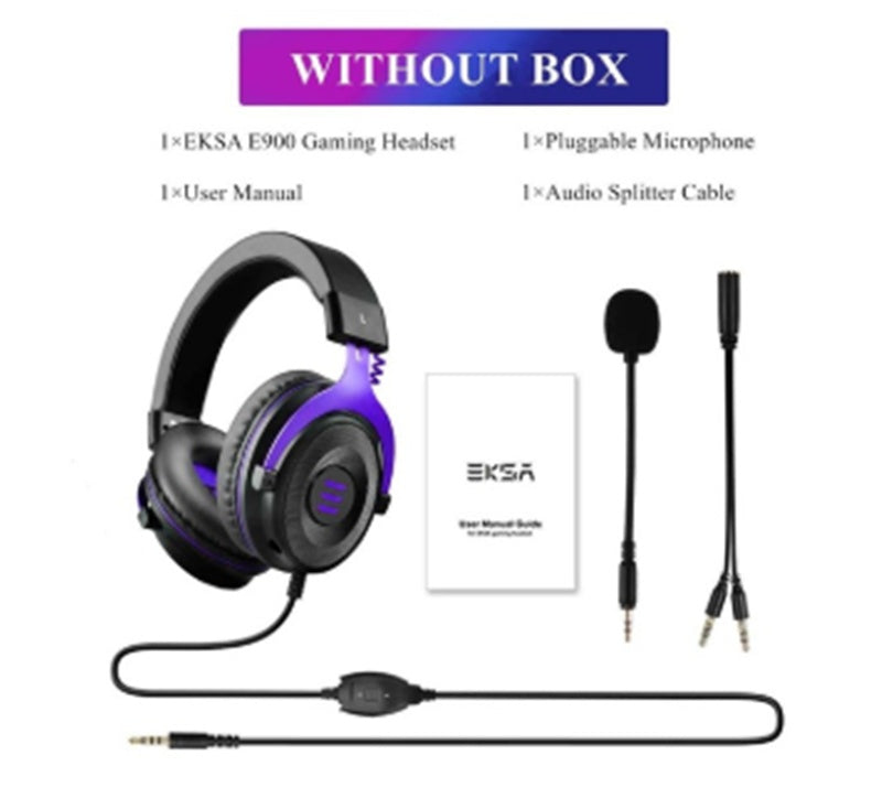 Professional Gaming Headset with Desktop Microphone - E900pro Wired Audio Set
