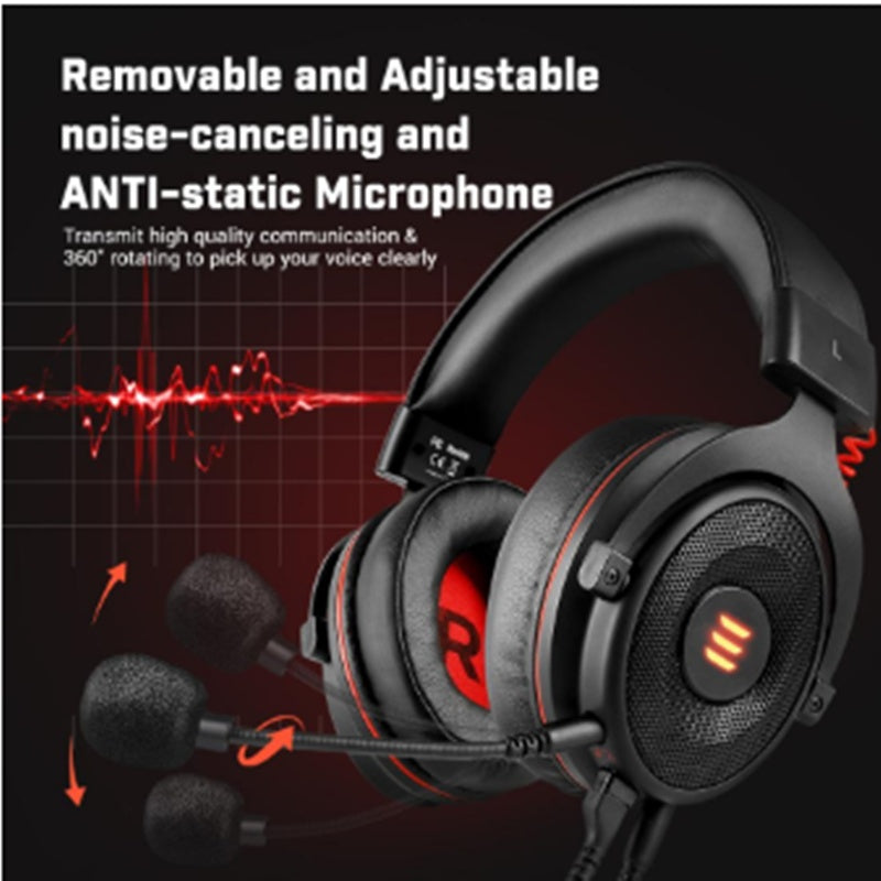 Professional Gaming Headset with Desktop Microphone - E900pro Wired Audio Set