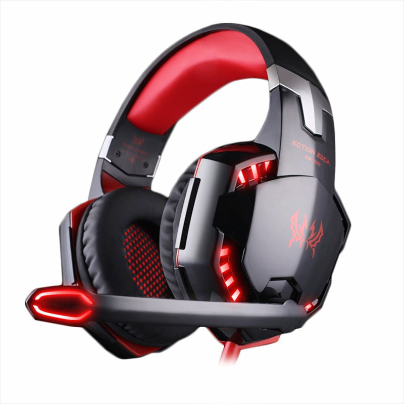 Professional Gaming Headset with Microphone - Heavy Bass Wired Headphones for PC & Mobile
