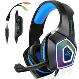 RGB Gaming Headset - Professional Wired Gaming Headphones with Microphone