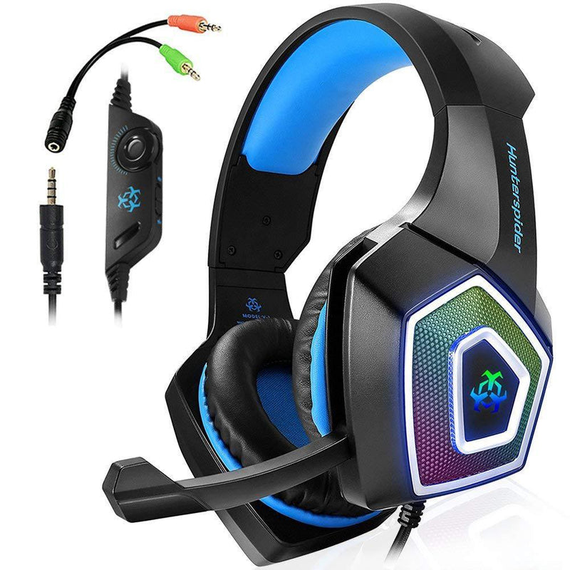 RGB Gaming Headset - Professional Wired Gaming Headphones with Microphone