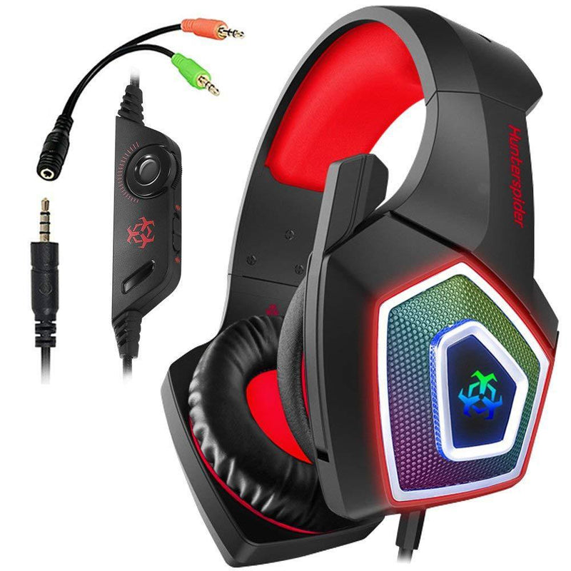 RGB Gaming Headset - Professional Wired Gaming Headphones with Microphone