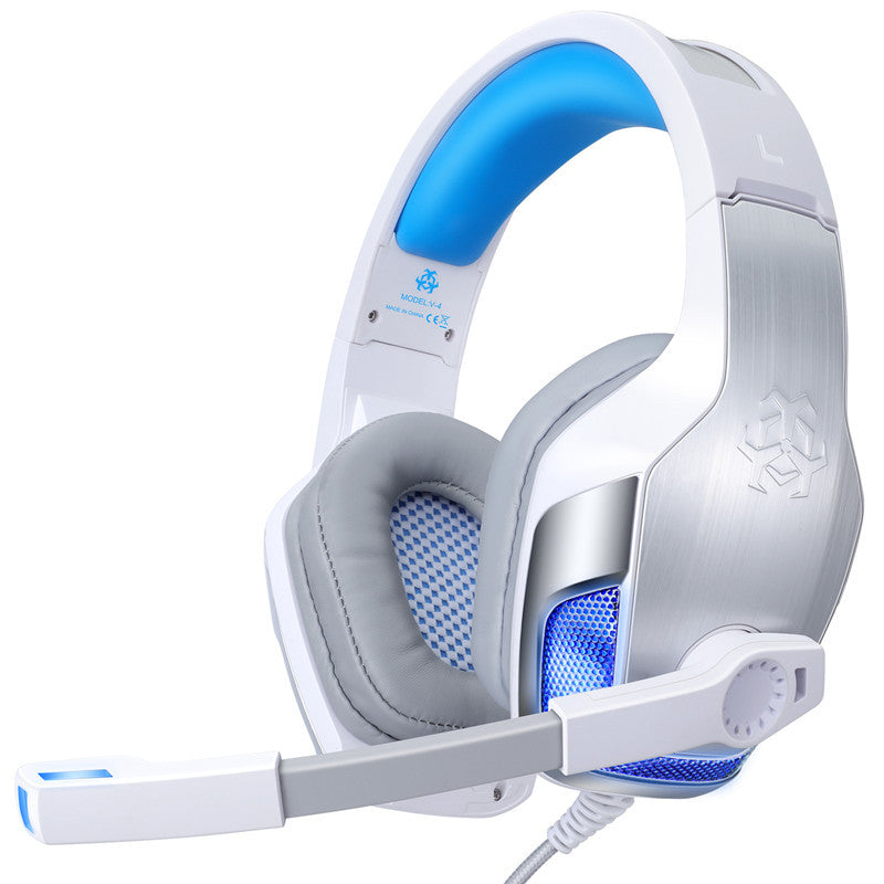 Premium Gaming Headphones with Luminous LED Lights - Heavy Bass Wired Headset with Microphone