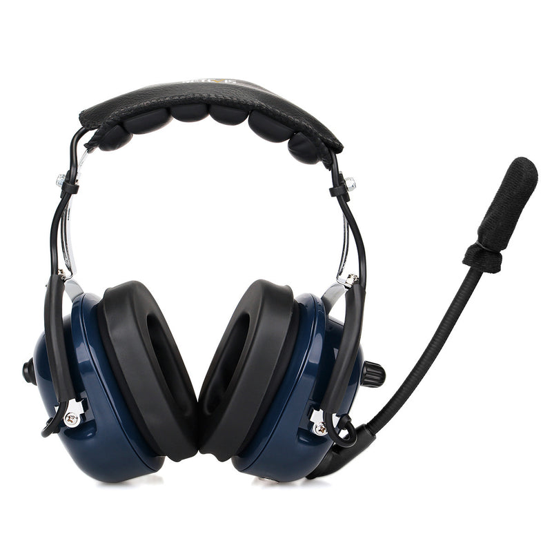 Professional Aviation Headset - Retevis EH050K Double Needle Noise Reduction Headphones with K Head