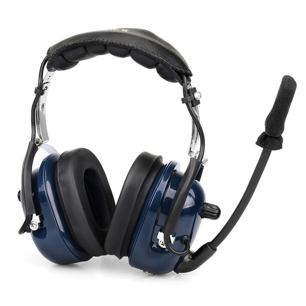 Professional Aviation Headset - Retevis EH050K Double Needle Noise Reduction Headphones with K Head