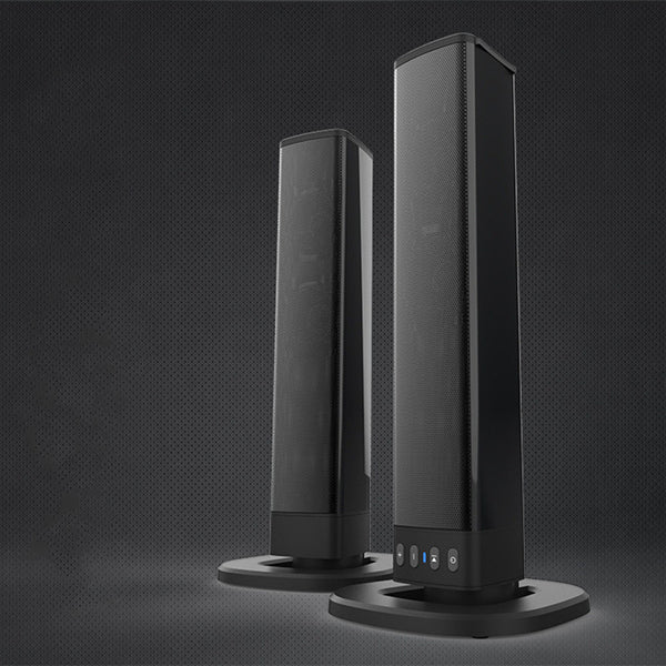 Wireless TV Sound Blaster - 4-Speaker Bluetooth Soundbar with Remote Control