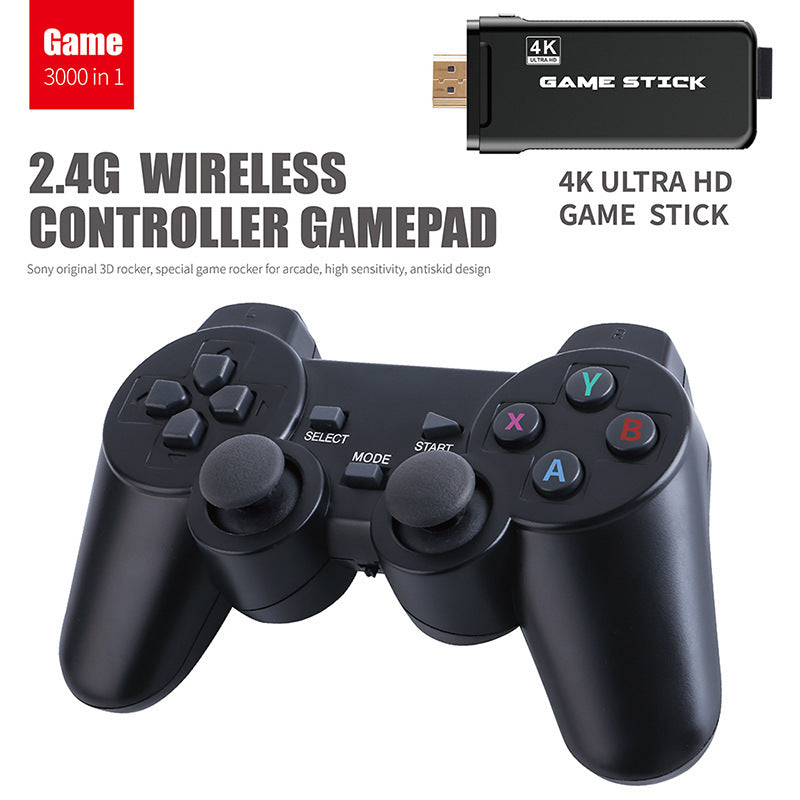 Retro Gaming Paradise - 32GB Wireless HDMI Game Console with Dual Controllers