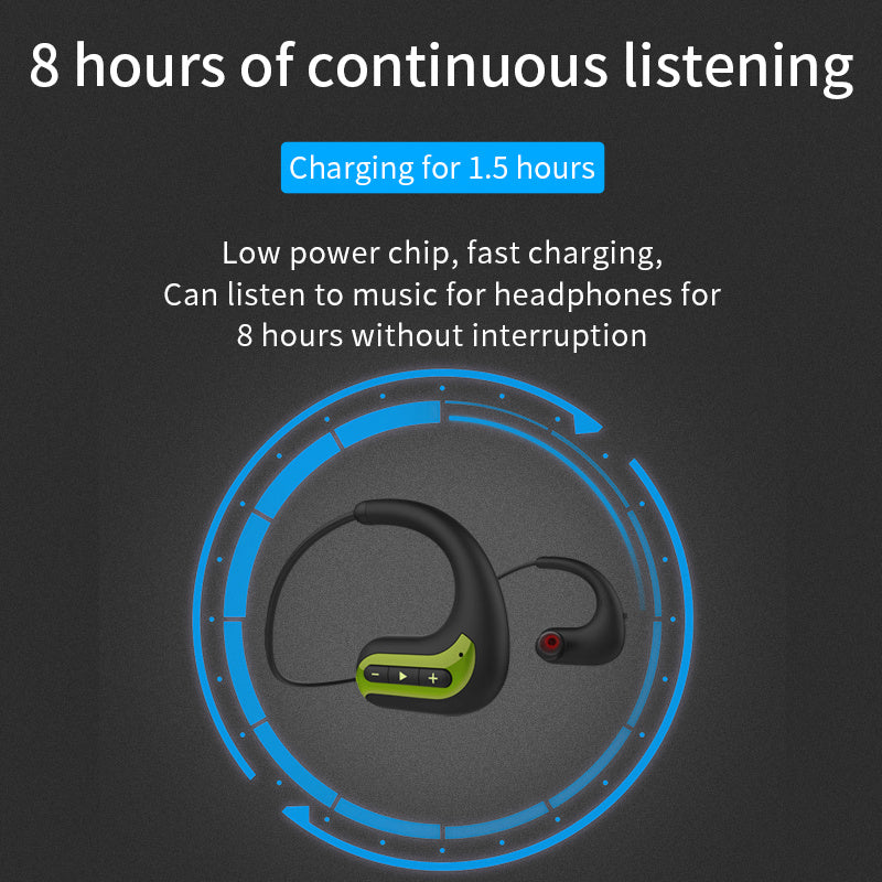 Waterproof Bluetooth Swimming Headphones - IPX8 Sports Earphones with 8GB MP3 Player