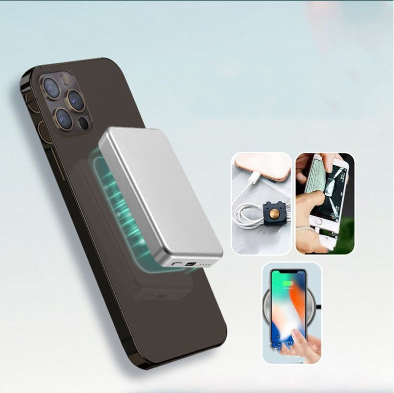 MagSafe Compatible Wireless Power Bank - 5000mAh Fast Charging Portable Charger
