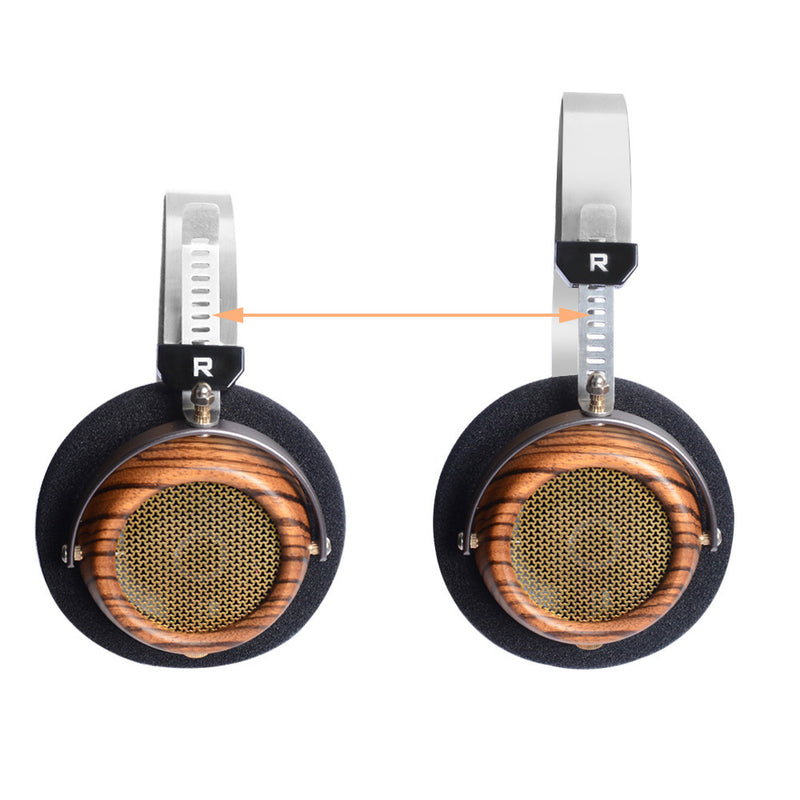 Premium Olive Wood Open-Back HiFi Headphones - Retro Monitor Style with Silver-Plated Cable