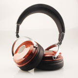 Premium Wooden Headphones - High-Quality Music Monitoring Headset with Natural Wood Design