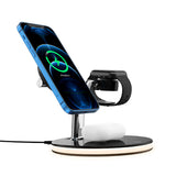 Premium 15W Fast Wireless Charging Station - 3-in-1 Magnetic Charger