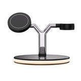 Premium 15W Fast Wireless Charging Station - 3-in-1 Magnetic Charger