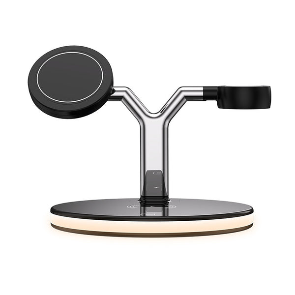 Premium 15W Fast Wireless Charging Station - 3-in-1 Magnetic Charger