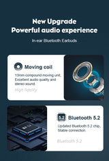 Advanced Wireless Bluetooth Headset - Noise Cancelling Earbuds with 5.2 Technology