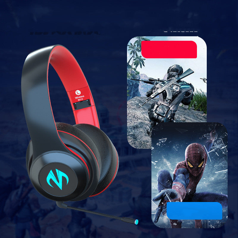 Bluetooth Gaming Headset - Wireless Sports Headphones with Low Latency & LED Lights