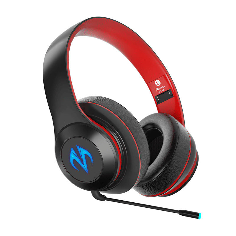 Bluetooth Gaming Headset - Wireless Sports Headphones with Low Latency & LED Lights