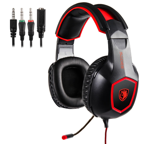 Professional Gaming Headphones with Microphone - Wired Over-Ear Headset
