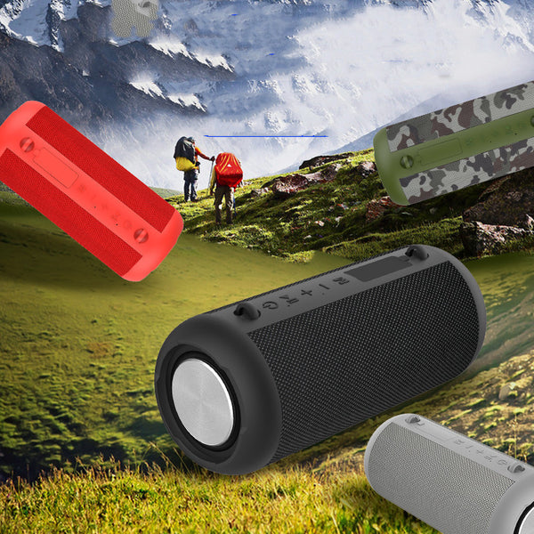 Rugged 20W Wireless Bluetooth Speaker - Waterproof Portable Subwoofer with Power Bank Function