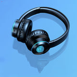 Wireless Bluetooth 5.0 Sports Headphones - Foldable Touch Control Headset with Microphone & Card Slot