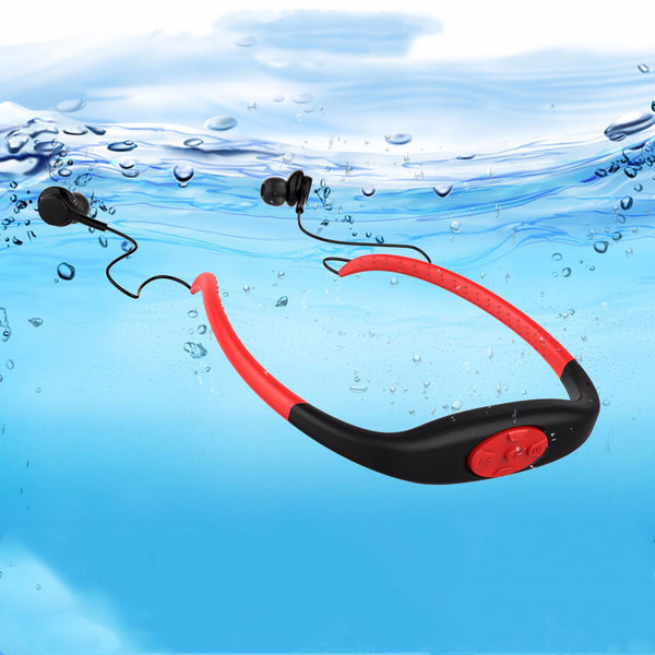 Waterproof Bluetooth Earphones with 8GB MP3 Player - IPX8 Swimming Headphones