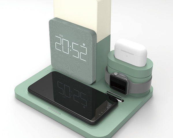 Premium Multi-Function Qi Wireless Charging Stand - Fast 10W Wireless Charger