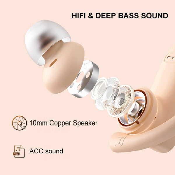 Premium Bluetooth Wireless Sport Earbuds - True Stereo Sound with 7-Day Battery Life