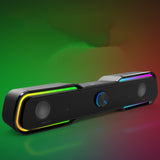 RGB Gaming Speaker System - Wired Multimedia Subwoofer for PC, Laptop & Mobile