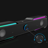 RGB Gaming Speaker System - Wired Multimedia Subwoofer for PC, Laptop & Mobile