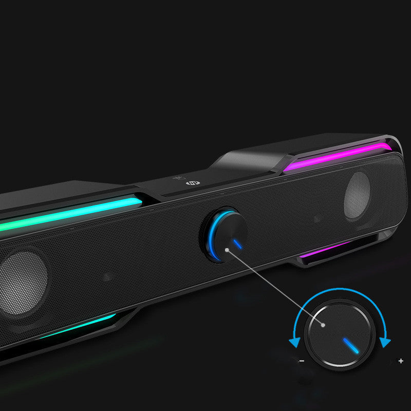 RGB Gaming Speaker System - Wired Multimedia Subwoofer for PC, Laptop & Mobile