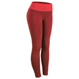 Premium Plaid Fitness Leggings - High-Waist Seamless Yoga Pants for Women