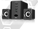 Premium D-202 Computer Speakers - Powerful Subwoofer Sound System for Smart Phones & Music Players