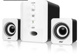 Premium D-202 Computer Speakers - Powerful Subwoofer Sound System for Smart Phones & Music Players